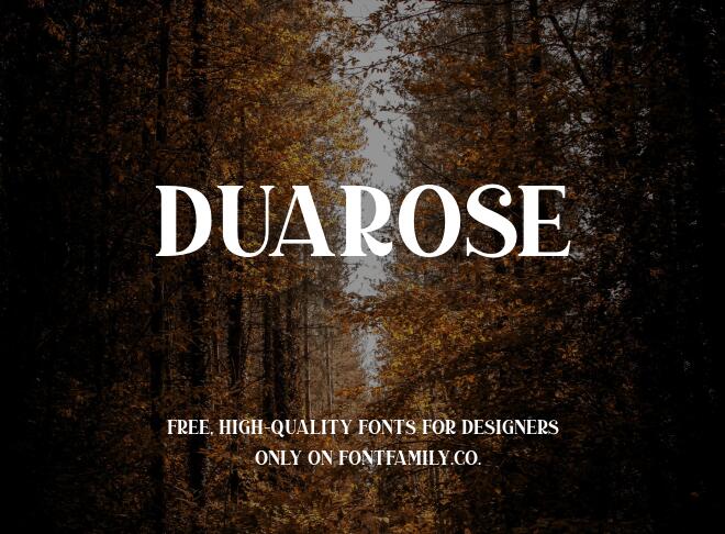 Duarose Font