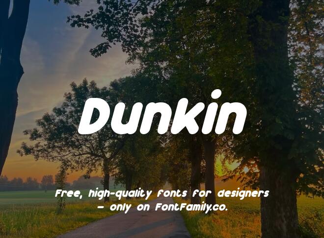 Dunkin Font