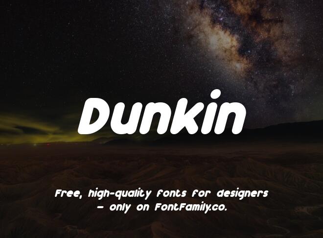 Dunkin Font