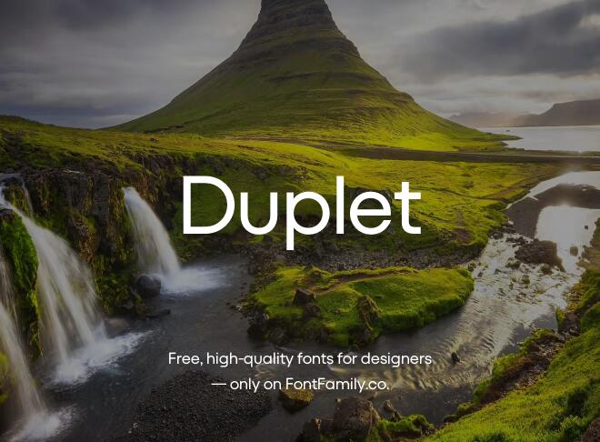 Duplet Font