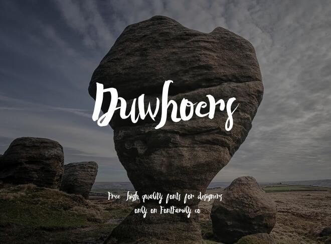 Duwhoers Font