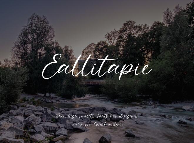 Eallitapie Font