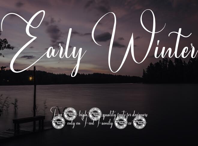 Early Winter Font