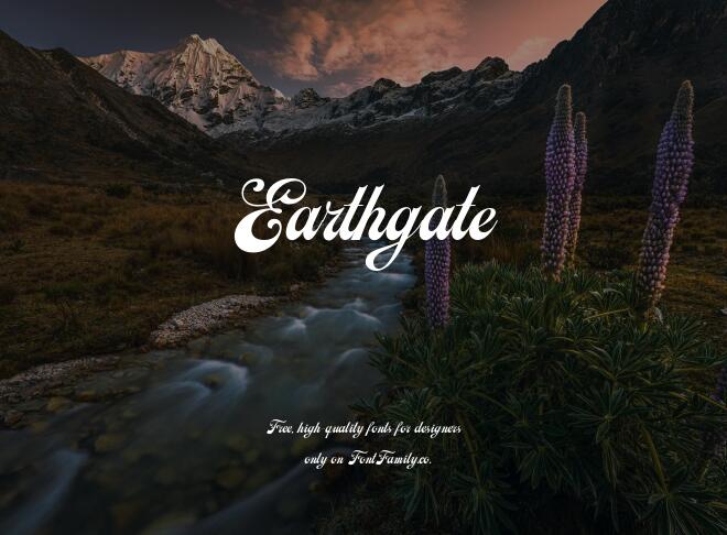 Earthgate Font
