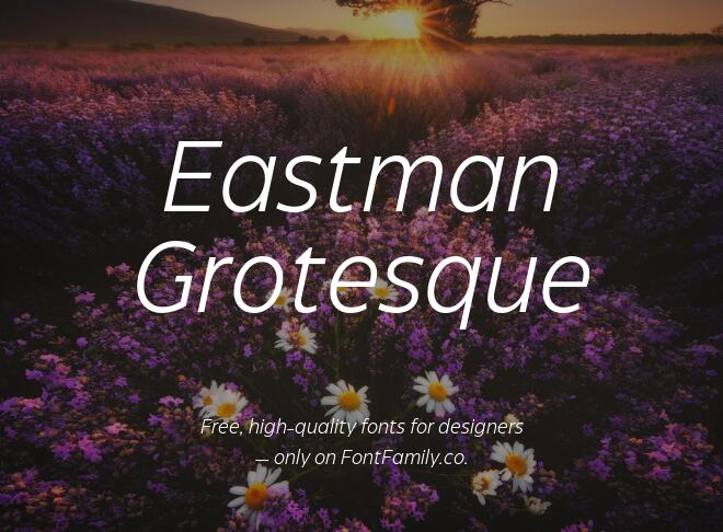 Eastman Grotesque Font