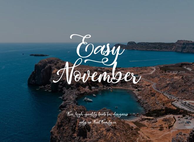 Easy November Font