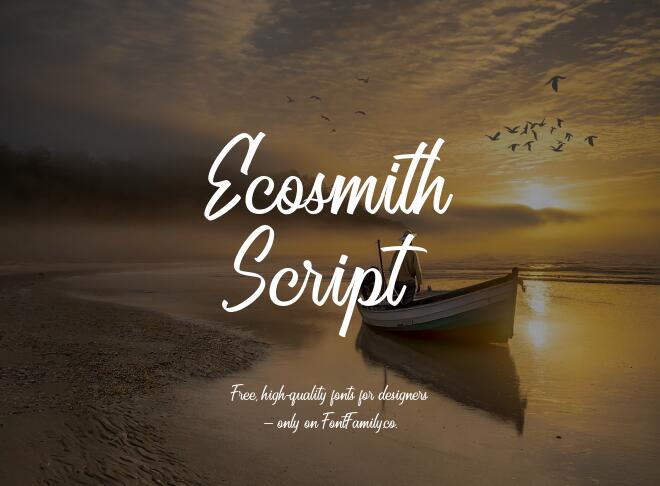 Ecosmith Script Font