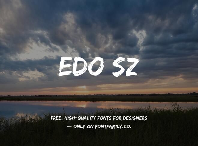 Edo Sz Font