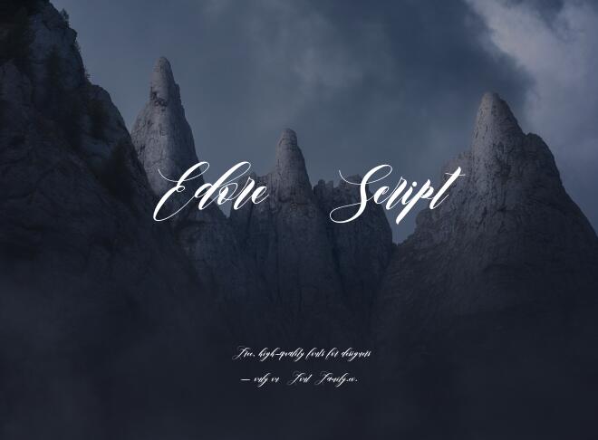 Edore Script Font