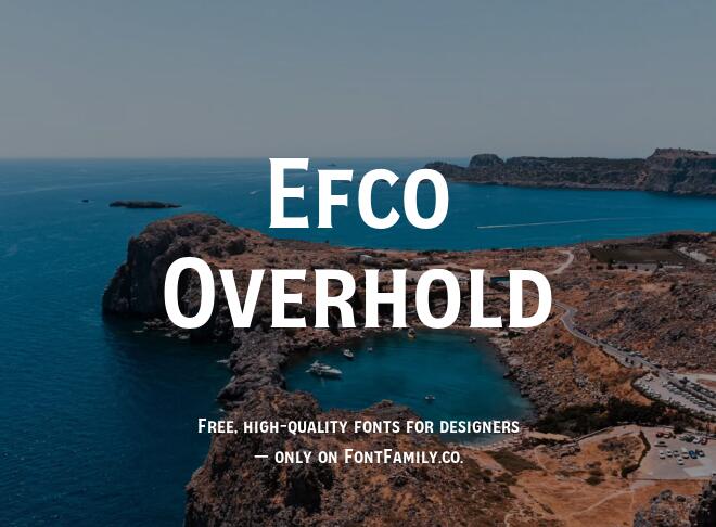 Efco Overhold Font