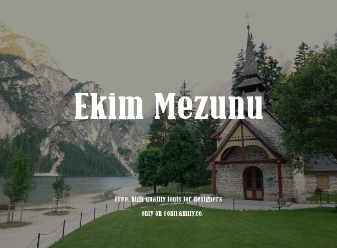 Ekim Mezunu Font