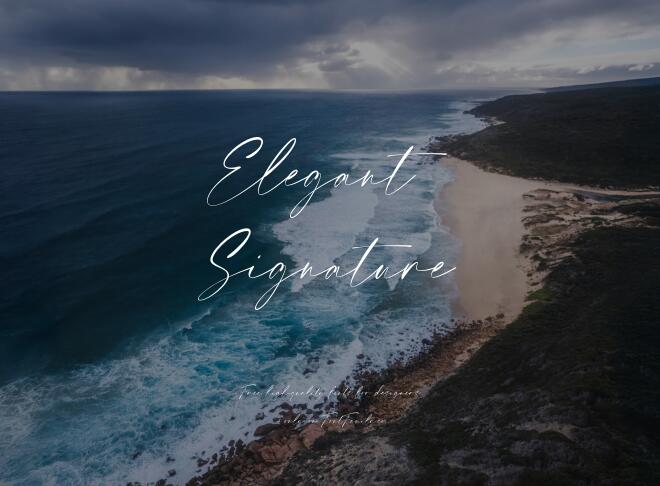 Elegant Signature Font