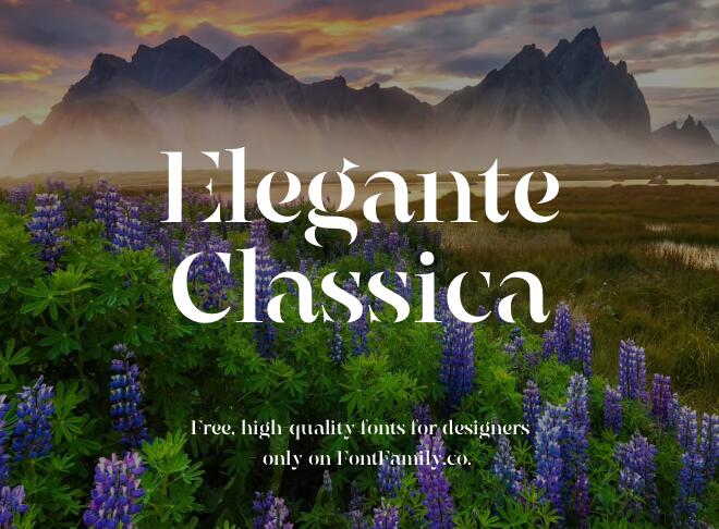 Elegante Classica Font