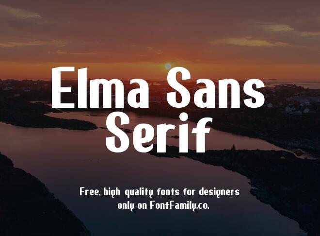 Elma Sans Serif Font