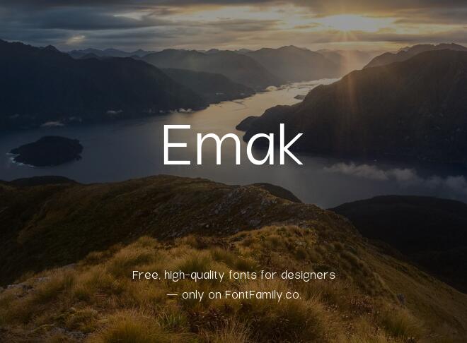 Emak Font