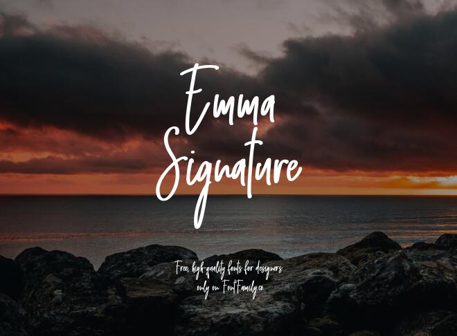 Emma Signature Font