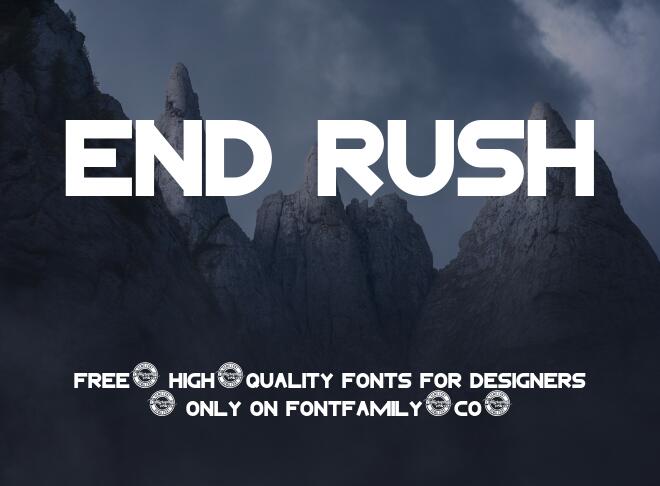 End Rush Font