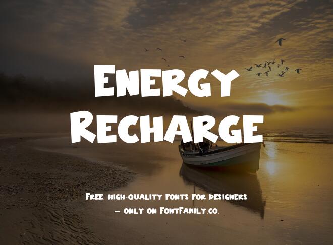 Energy Recharge Font