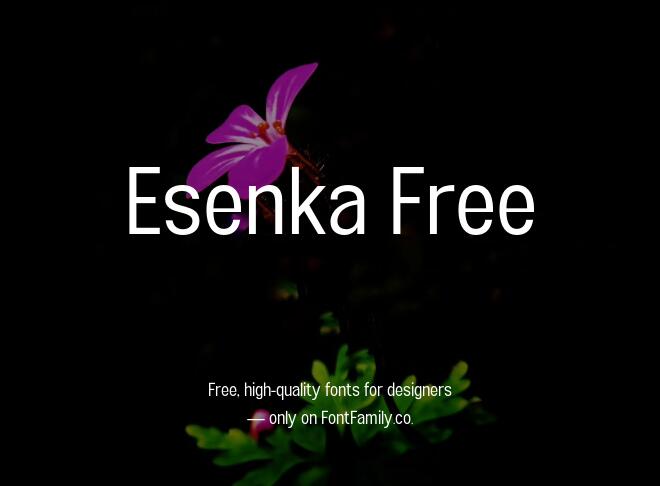 Esenka Free Font