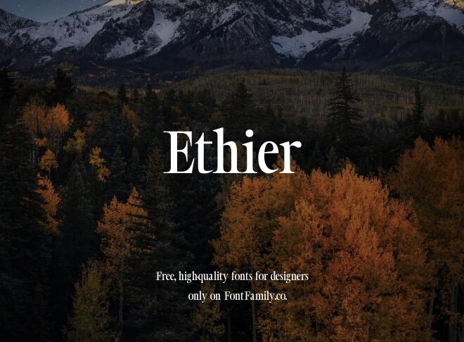 Ethier Font
