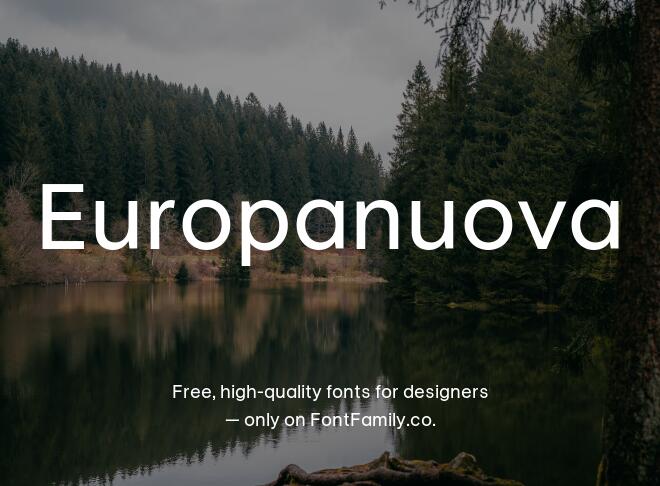 Europanuova Font