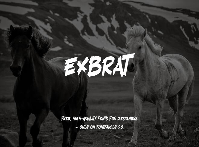 Exbrat Font