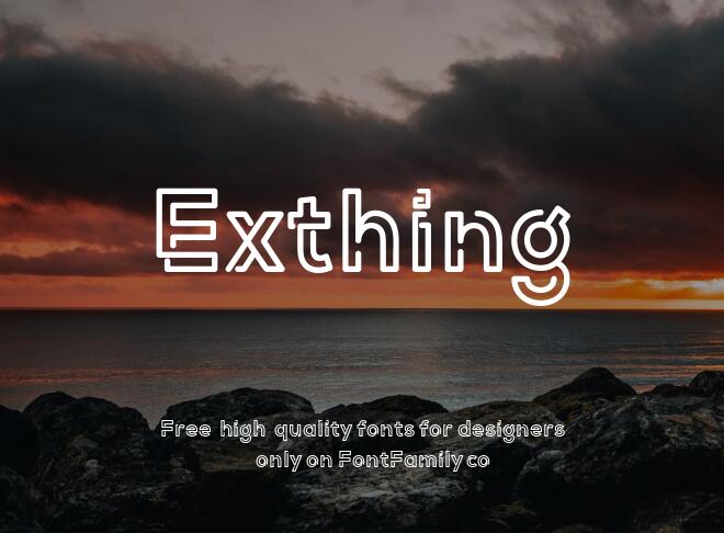 Exthing Font