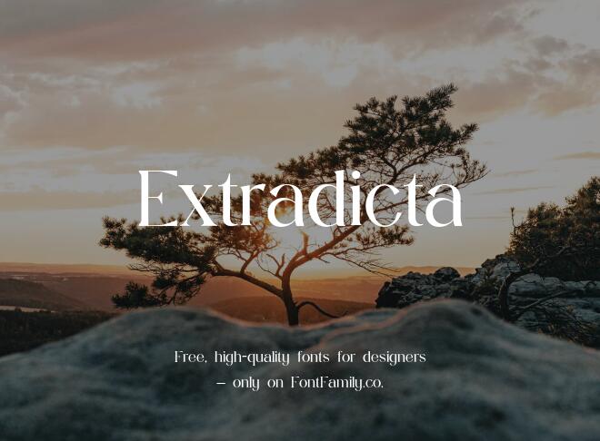 Extradicta Font