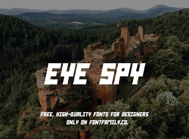 Eye Spy Font