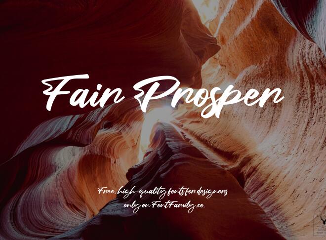 Fair Prosper Font