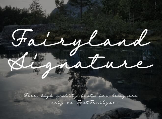 Fairyland Signature Font