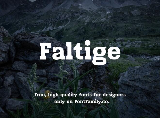 Faltige Font