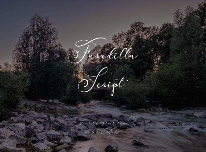 Faradilla Script Font