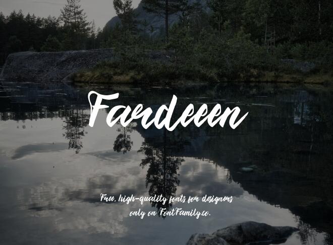Fardeeen Font