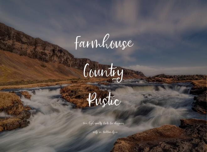 Farmhouse Country Rustic Font