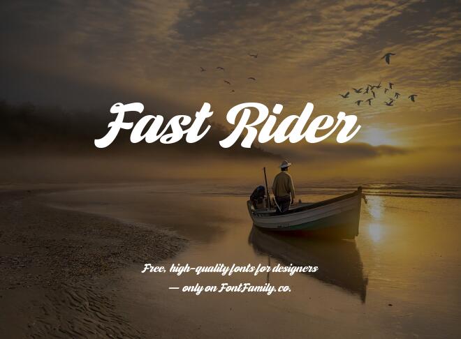 Fast Rider Font