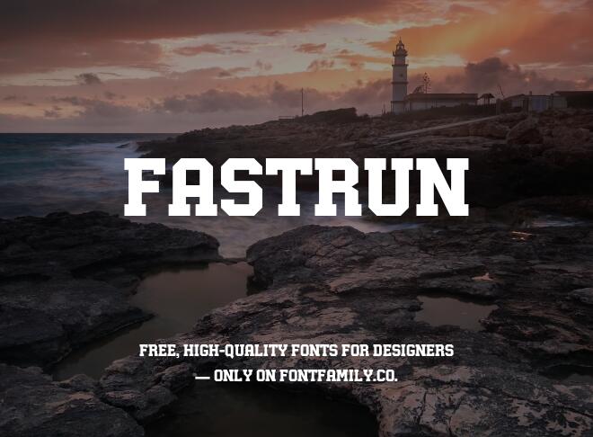 Fastrun Font