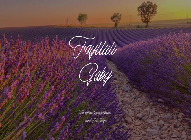 Fayttuli Gaby Font