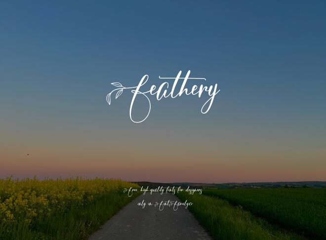 Feathery Font