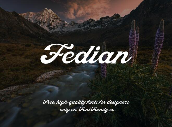 Fedian Font