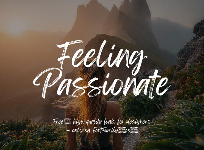 Feeling Passionate Font
