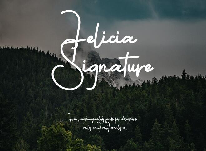 Felicia Signature Font