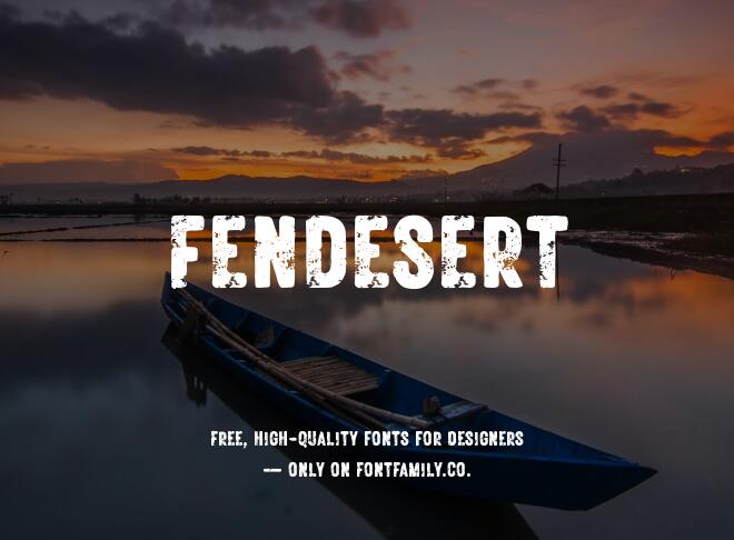 Fendesert Font