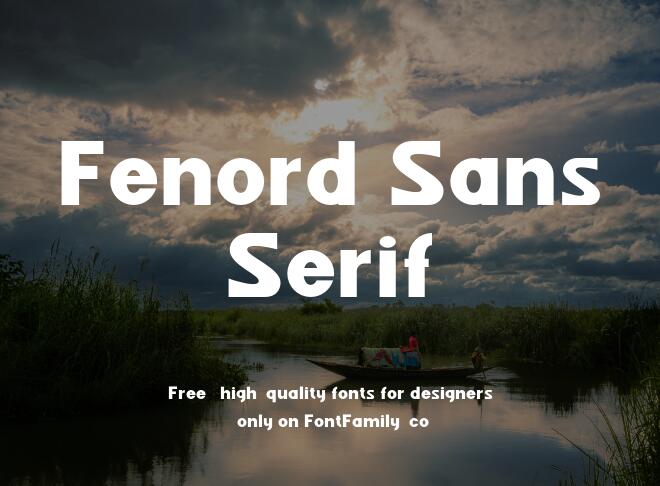 Fenord Sans Serif Font