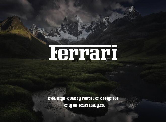 Ferrari Font
