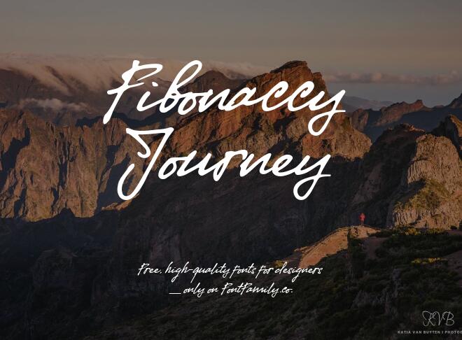Fibonaccy Journey Font
