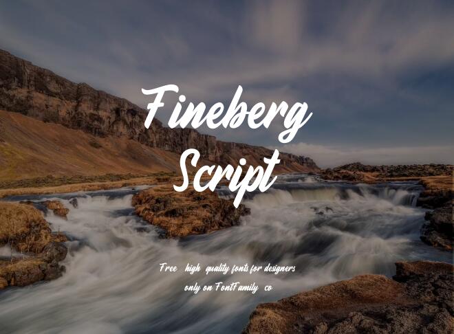 Fineberg Script Font