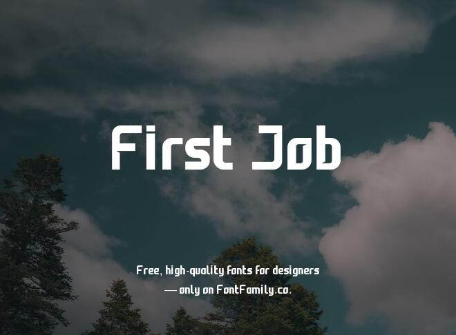 First Job Font