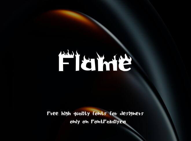 Flame Font