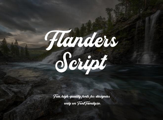 Flanders Script Font